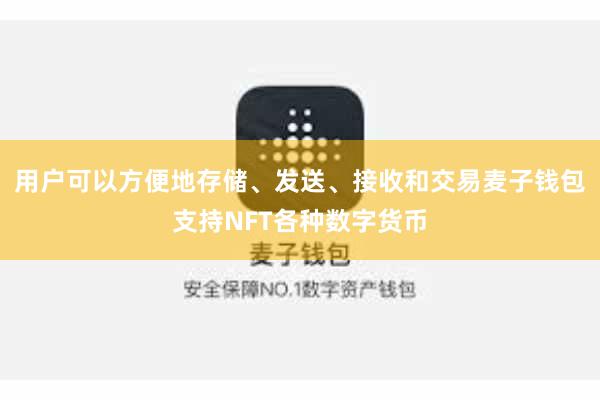 用户可以方便地存储、发送、接收和交易麦子钱包支持NFT各种数字货币